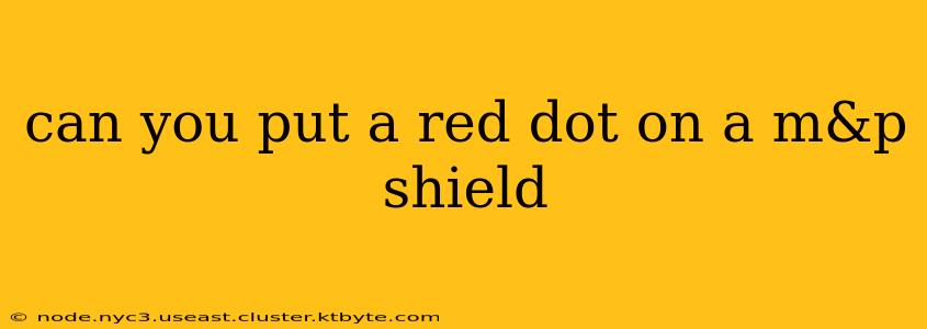 can you put a red dot on a m&p shield