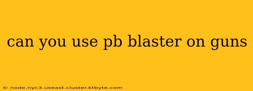 can you use pb blaster on guns