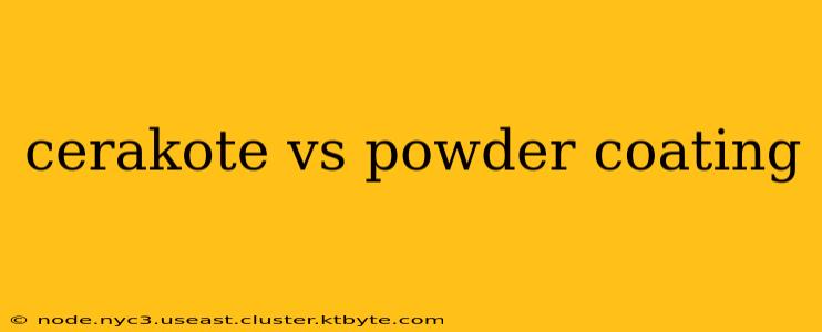 cerakote vs powder coating