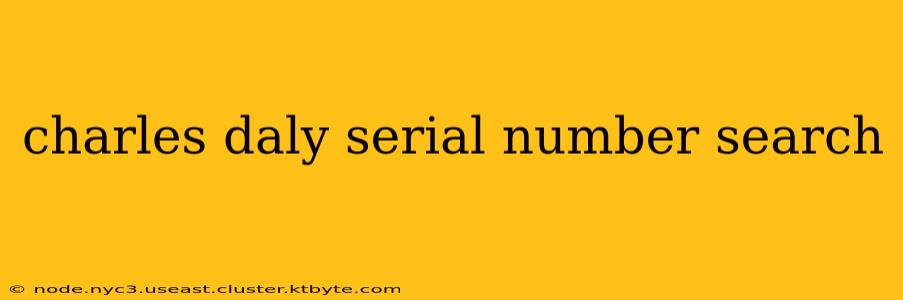 charles daly serial number search