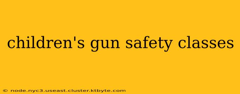 children's gun safety classes