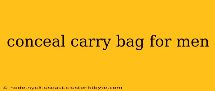 conceal carry bag for men