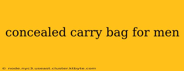 concealed carry bag for men