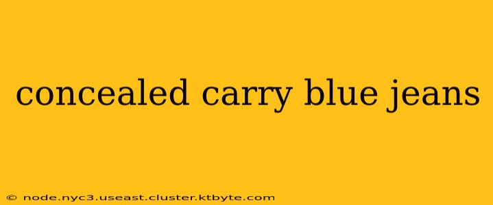 concealed carry blue jeans