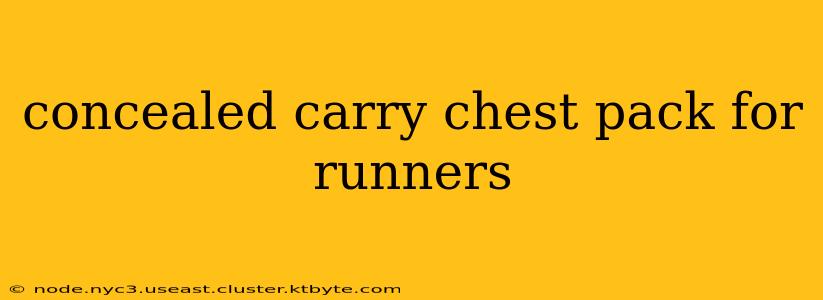 concealed carry chest pack for runners