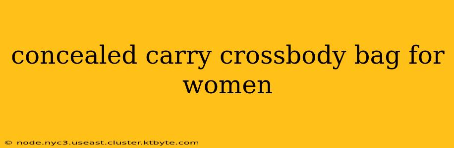 concealed carry crossbody bag for women