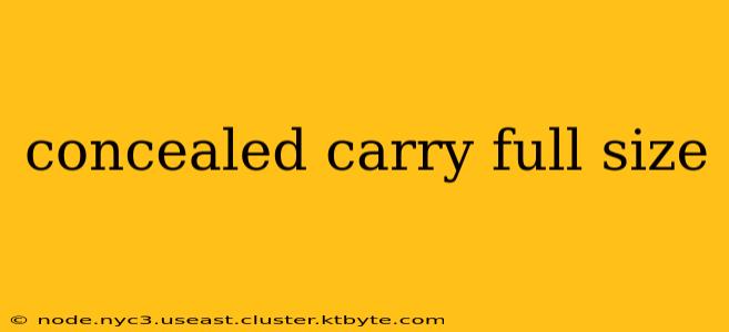 concealed carry full size