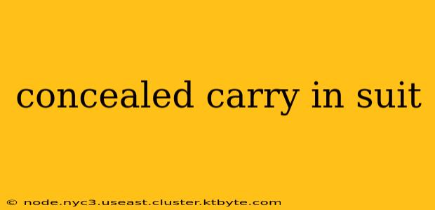 concealed carry in suit