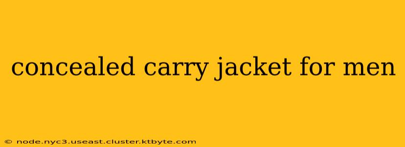 concealed carry jacket for men