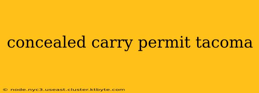 concealed carry permit tacoma