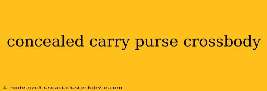 concealed carry purse crossbody