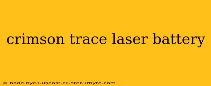 crimson trace laser battery