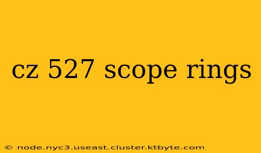 cz 527 scope rings