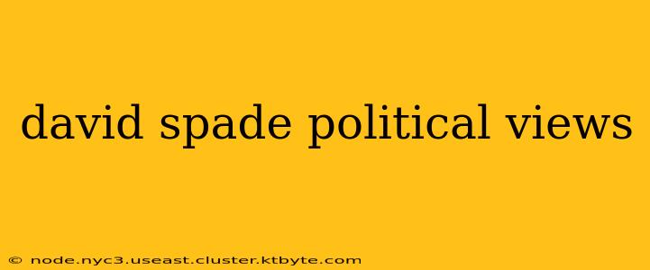 david spade political views