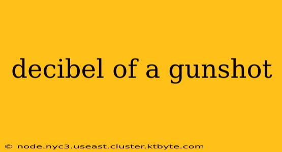 decibel of a gunshot