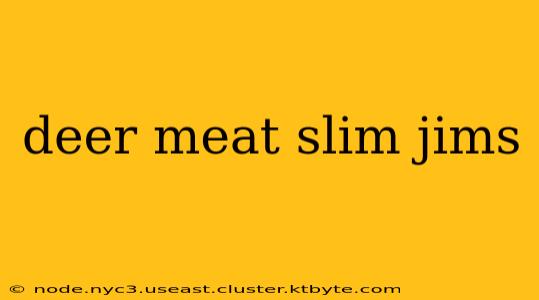 deer meat slim jims