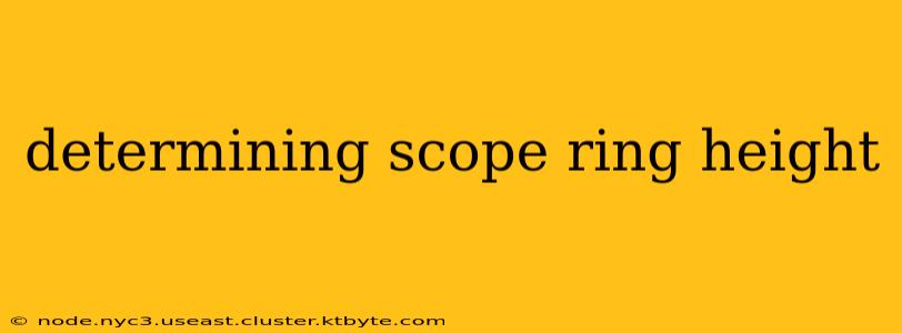 determining scope ring height