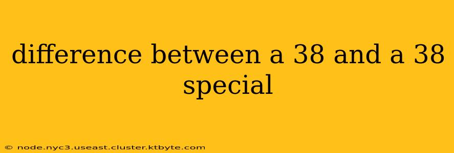 difference between a 38 and a 38 special