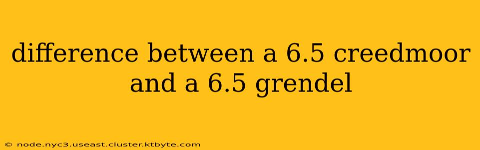 difference between a 6.5 creedmoor and a 6.5 grendel