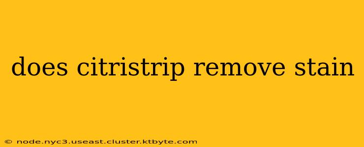 does citristrip remove stain