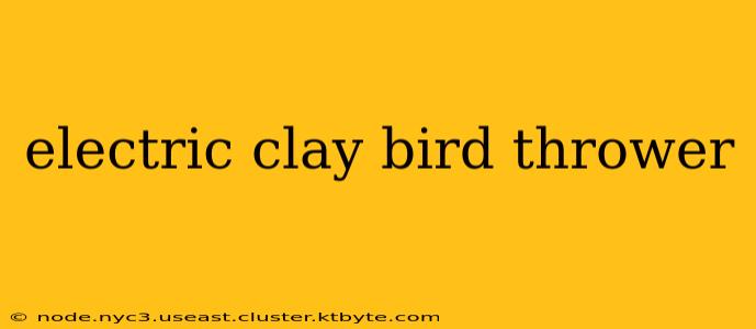 electric clay bird thrower