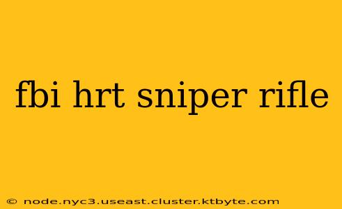 fbi hrt sniper rifle