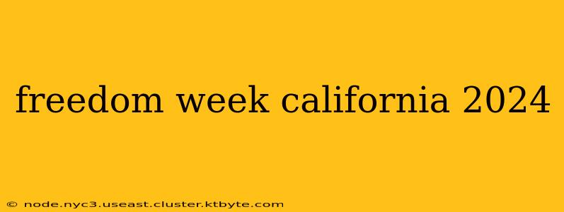 freedom week california 2024