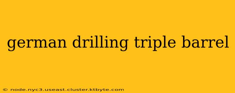 german drilling triple barrel