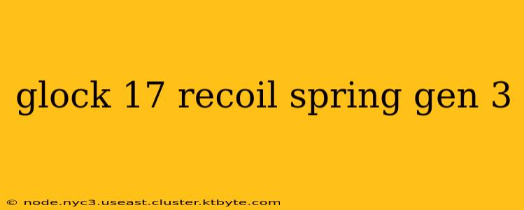 glock 17 recoil spring gen 3