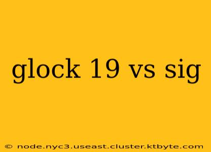 glock 19 vs sig