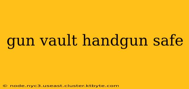 gun vault handgun safe