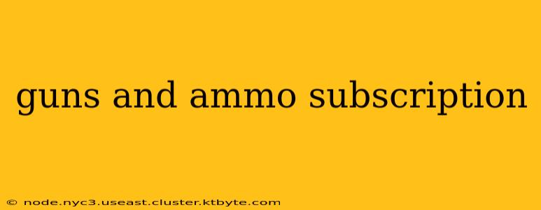 guns and ammo subscription