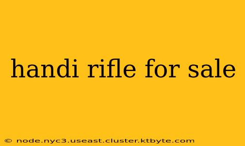 handi rifle for sale