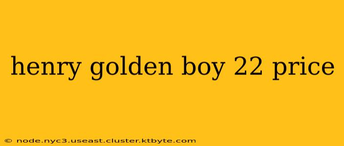 henry golden boy 22 price