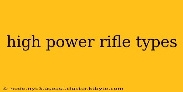 high power rifle types