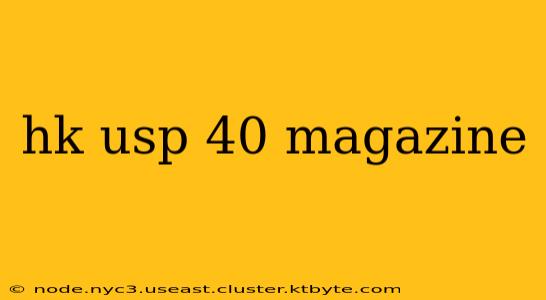 hk usp 40 magazine