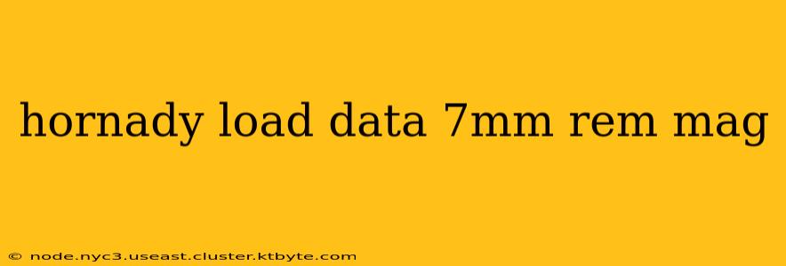 hornady load data 7mm rem mag