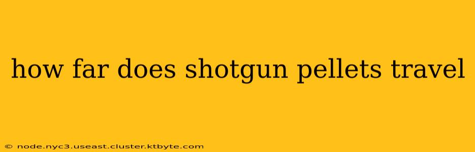 how far does shotgun pellets travel