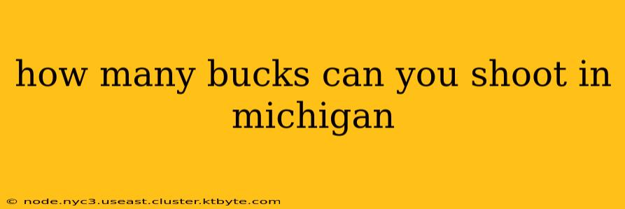 how many bucks can you shoot in michigan