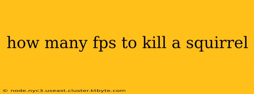 how many fps to kill a squirrel