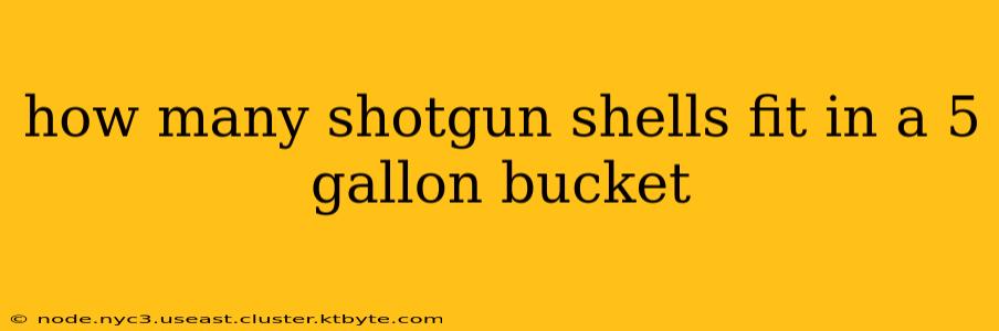 how many shotgun shells fit in a 5 gallon bucket