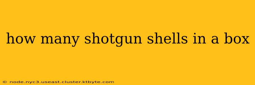 how many shotgun shells in a box