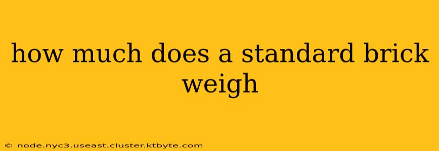 how much does a standard brick weigh