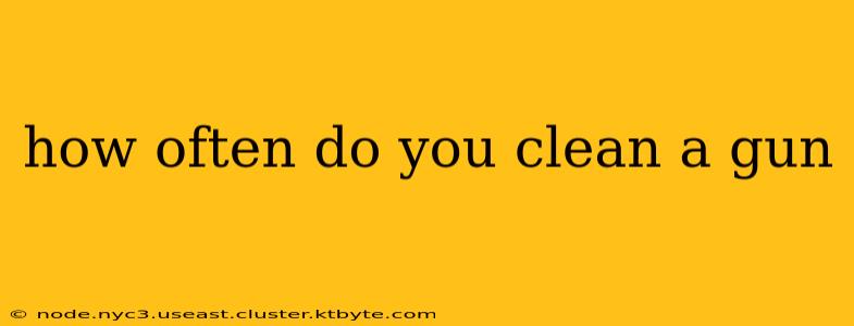 how often do you clean a gun