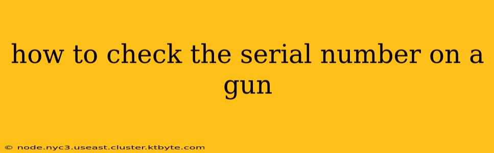 how to check the serial number on a gun