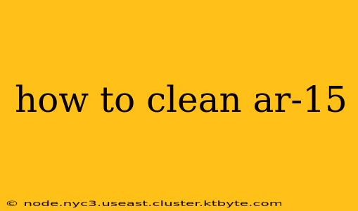 how to clean ar-15