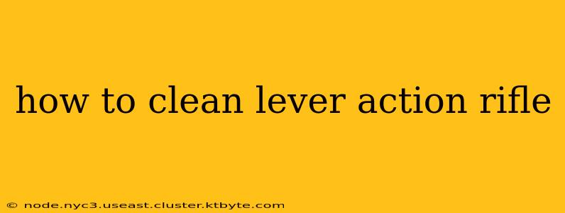 how to clean lever action rifle