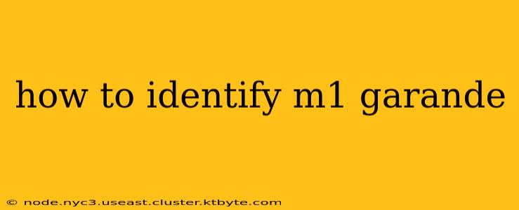 how to identify m1 garande