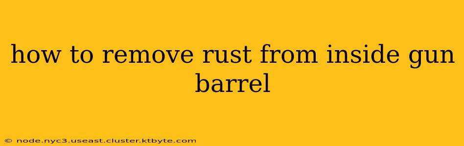 how to remove rust from inside gun barrel