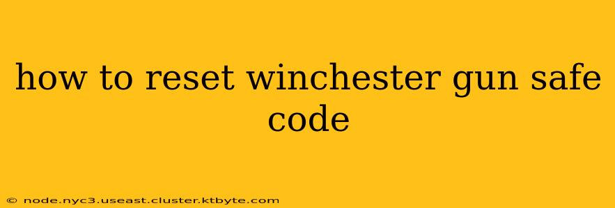 how to reset winchester gun safe code